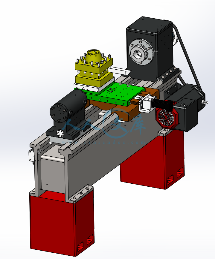 c6140数控车床三维模型solidworks设计c6140数控车床三维图纸