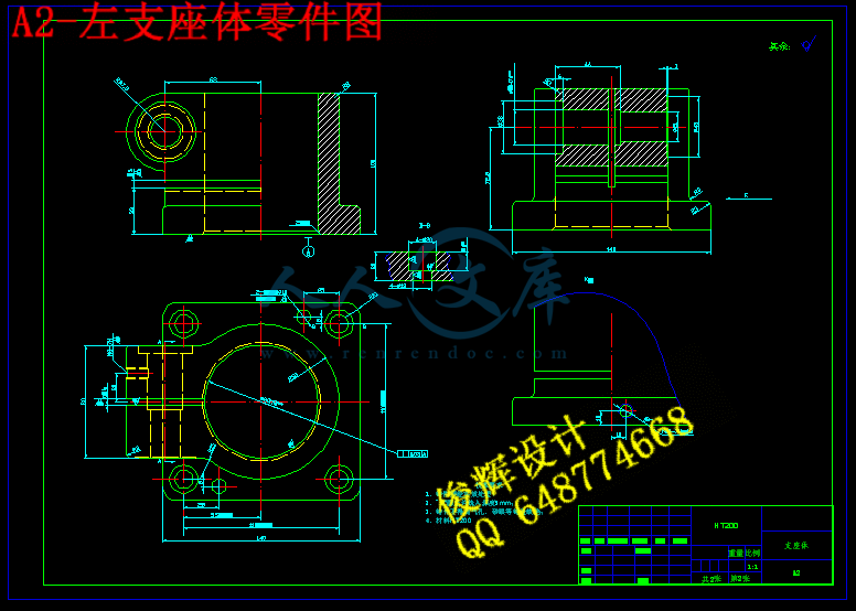 1  确定毛坯的制造形式     支座零件材料为:ht200在机床工作过程中起