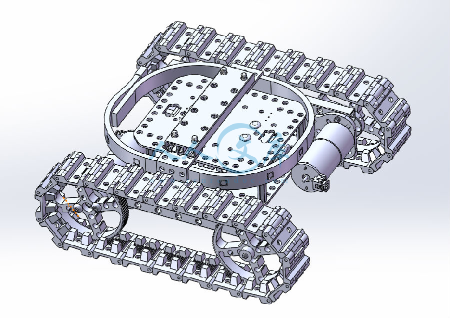 履带机器人结构设计模型三维图