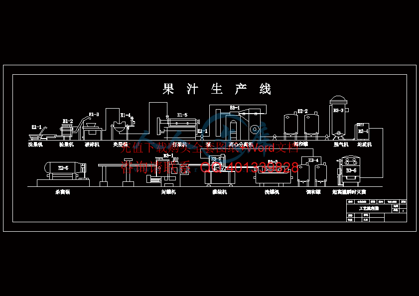 年产5000吨果汁饮料厂设计(全套含cad图纸)