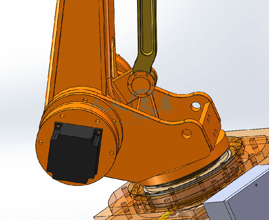 六自由度工业机械手臂机器人手臂关节包含3d2d图纸二维三维