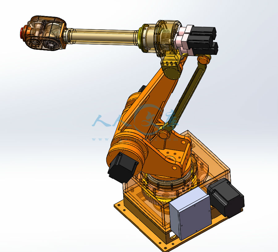 六自由度工业机械手臂 机器人手臂关节 包含3d,2d图纸