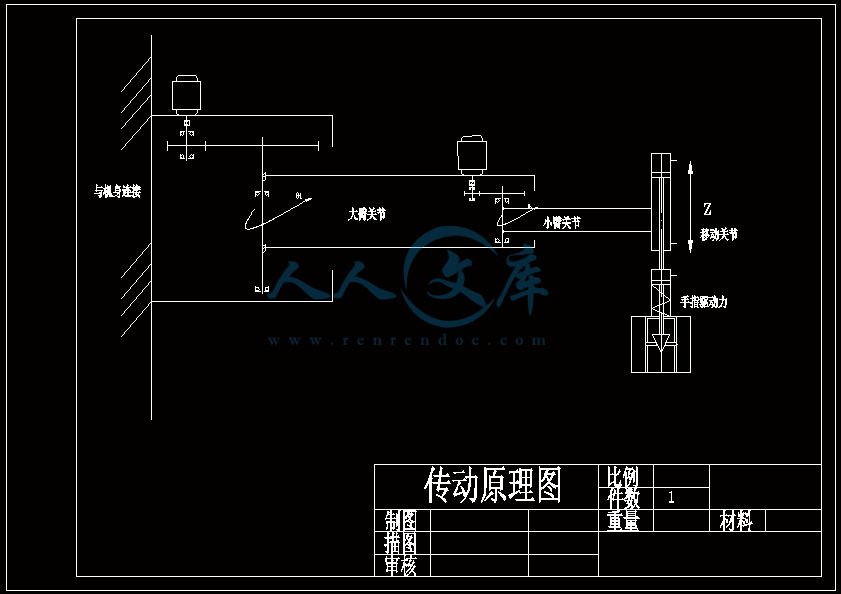 电动关节机械手设计机械臂设计全套含cad图纸