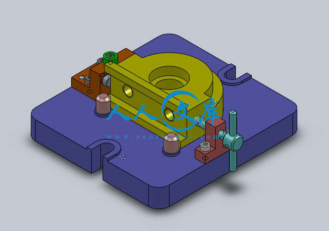 鉗塊加工工藝及專用夾具設計銑端面帶solidworks三維11張圖紙優秀