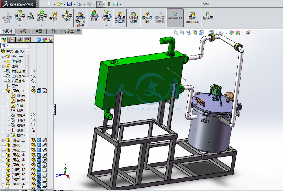 設計【帶solidworks三維】【4張cad圖紙 畢業論文 開題報告 答辯稿】