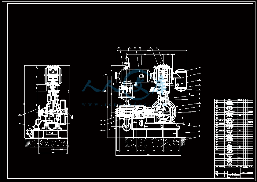 循环氢压缩机图纸图片